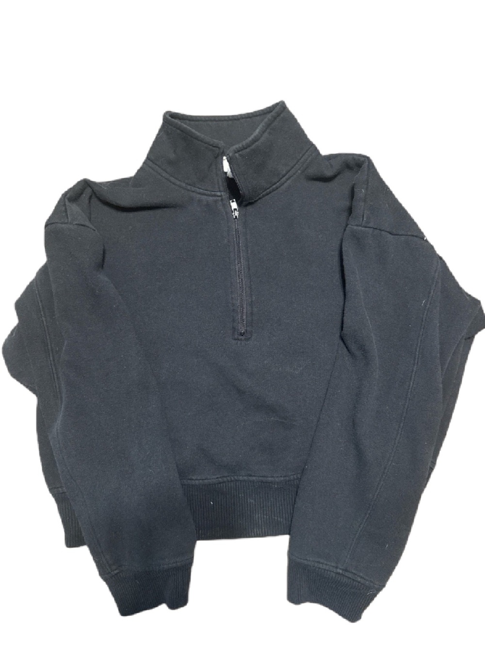 a new day Black Half-Zip Mock Neck Pullover